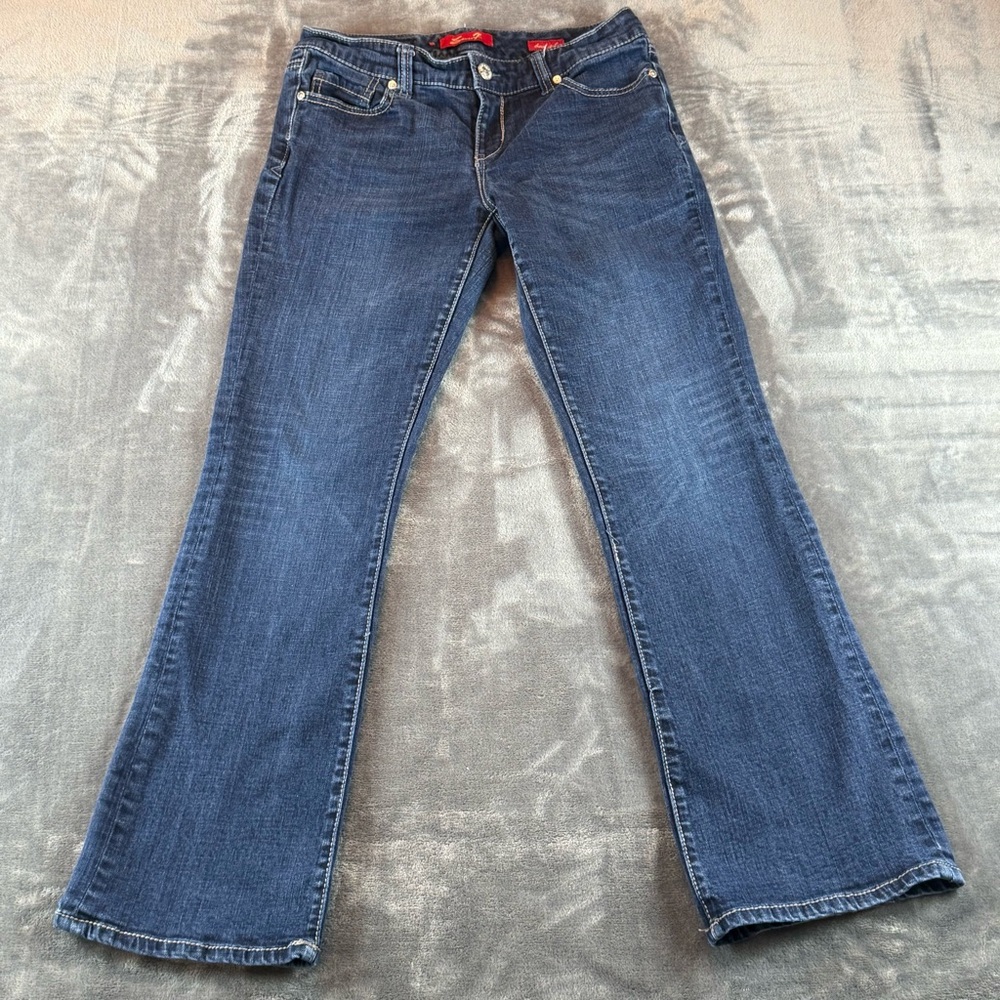 Seven 7 Jeans Women Size 8p Boot Cut Blue Denim